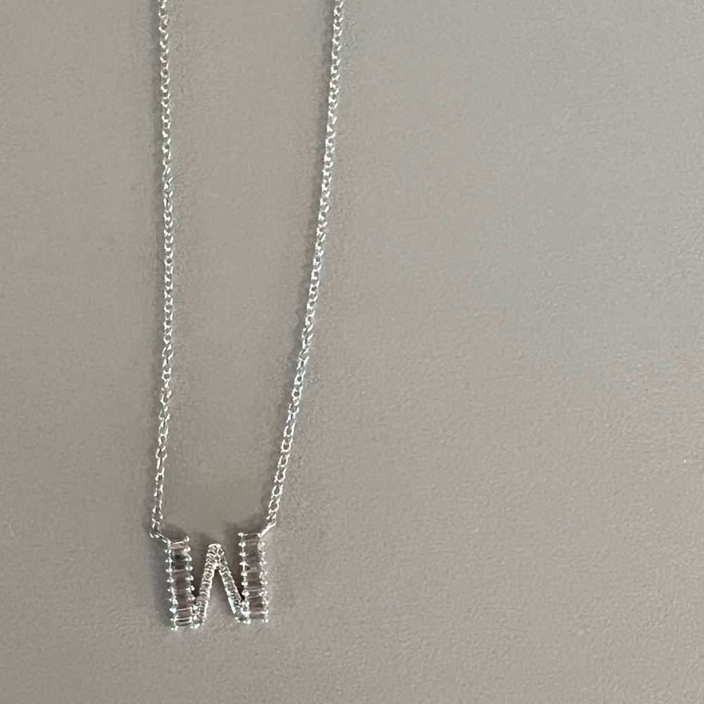 Ring Concierge Diamond “W” Initial Necklace